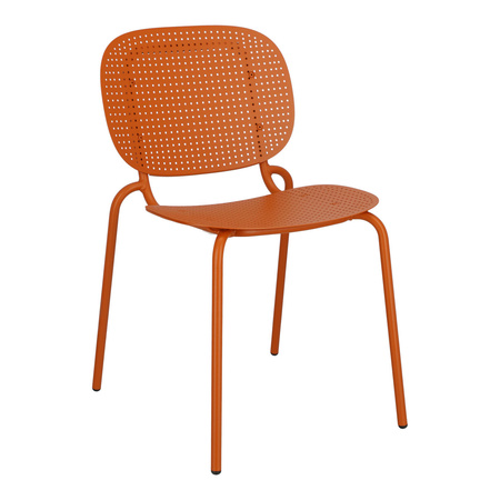 Krzesło SI-SI Dots terracotta metalowe