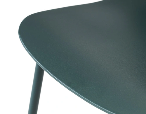 Krzesło Whitby nowoczesne z tworzywa niebieskie do jadalni i kuchni UNIQUE