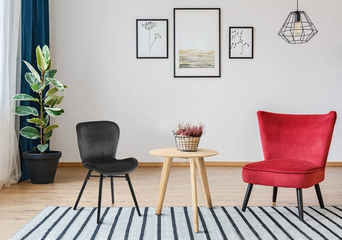 Stolik kawowy okrągły drewniany Sano Intesi dąb naturalny skandynawski do salonu 40 cm