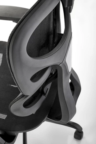 Fotel biurowy ergonomiczny Tardo czarny obrotowy z regulacją podłokietników do biura Intesi