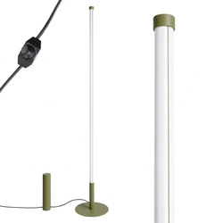TRANG lampa stojąca LED do salonu nowoczesna oliwkowa 3000K