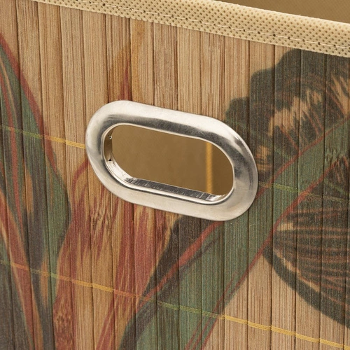 Bambusowe pudełko do regału Kali 31x31 nowoczesne pojemnik Kallax naturalny 5five