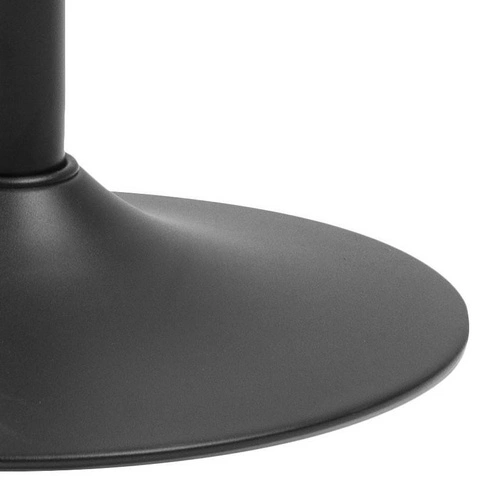 Hoker bez oparcia Finch Actona czarny nowoczesny regulowany obrotowy do kuchni i wyspy 80 cm