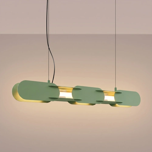 Lampa wisząca LED CHAIN 91 szałwiowa nowoczesna nad stół
