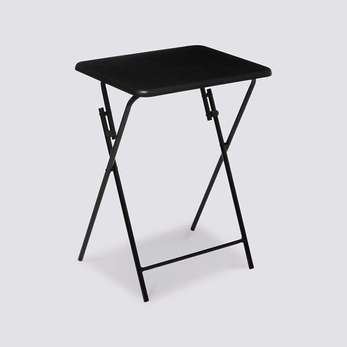 Składany stolik prostokątny czarny 48x38cm nowoczesny do salonu 5five simply smart