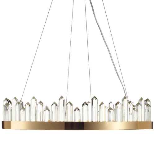 Lampa wisząca LED LUSSO złota 60 cm nowoczesna do salonu i jadalni Step into Design