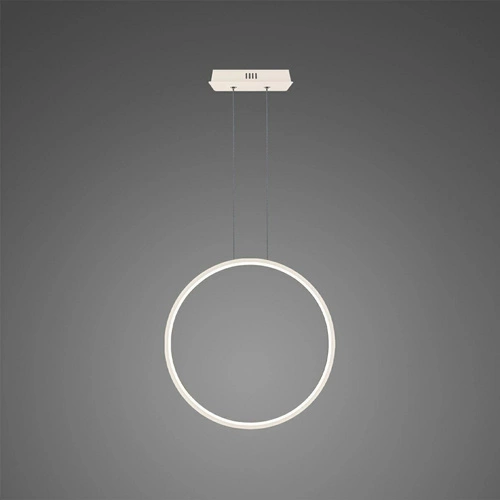 Lampa wisząca Ledowe Okręgi No.1X 60cm 4K ściemnialna biała