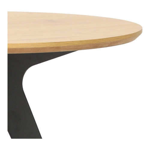 Stół Lofty Round 80 czarny/naturalny      Outlet