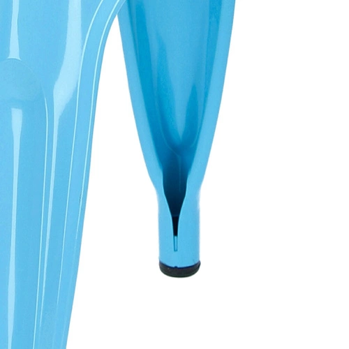 Krzesło metalowe Paris niebieskie inspirowane Tolix do jadalni i kuchni industrialne D2.DESIGN