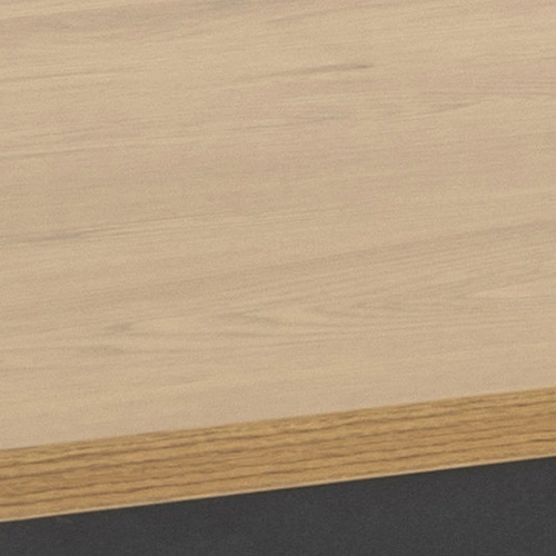 Stół do jadalni Seaford 160x80 nowoczesny drewniany blat czarne metalowe nogi Actona