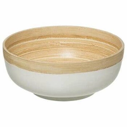 Miska Modern Color biała bambusowa śr.20  cm