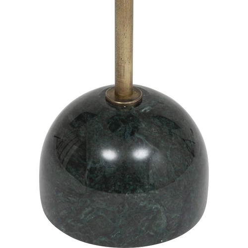 Stolik kawowy okrągły Nema Atmosphera marmurowy zielony glamour złoty do salonu