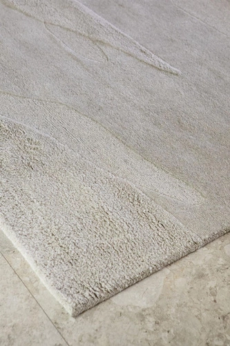 Dywan wełniany nowoczesny do salonu Decor Scape Natural Grey 160x230cm łatwe czyszczenie