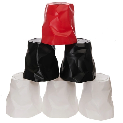 Kosz biurowy na papier D2.DESIGN Papier inspirowany BinBin czarny nowoczesny 5l