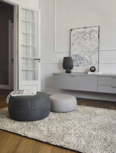 Dywan shaggy do salonu Shaggy Quartz szary nowoczesny wełniany 170x240cm Carpets&More