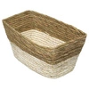 Kosz niski kwadratowy naturalny/beżowy    15x31cm