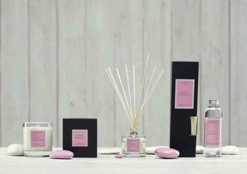 Dyfuzor zapachowy Reed Santiago Nordic angelic 100ml szkło rattan do domu