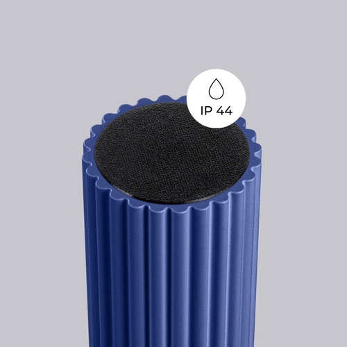 Plafon sufitowy HALO ultramaryna IP44 nowoczesny szklano-aluminiowy okrągły do łazienki