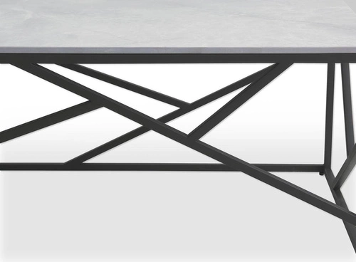 Stolik kawowy Taman prostokątny marmurowy szary 120x60 cm nowoczesny loft do salonu Intesi