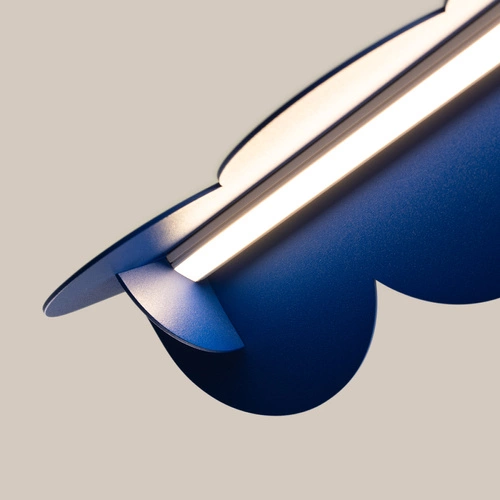 Lampa wisząca BISCUIT ultramaryna LED regulowana do salonu kuchni i jadalni Thoro