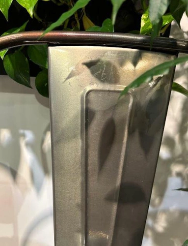 Hoker Paris Back 75cm metaliczny insp. Tolix OUTLET