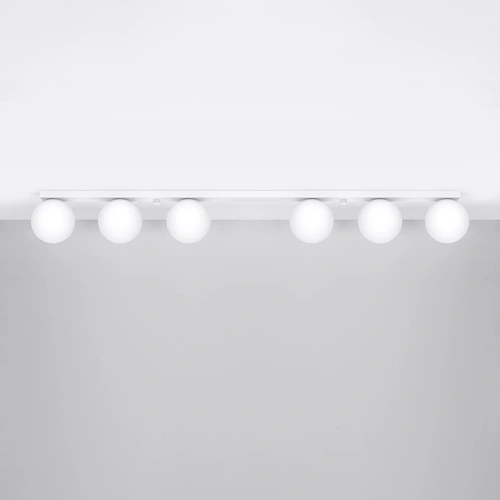 Plafon sufitowy nowoczesny YOLI 6 biały metalowy do salonu i jadalni SOLLUX LIGHTING