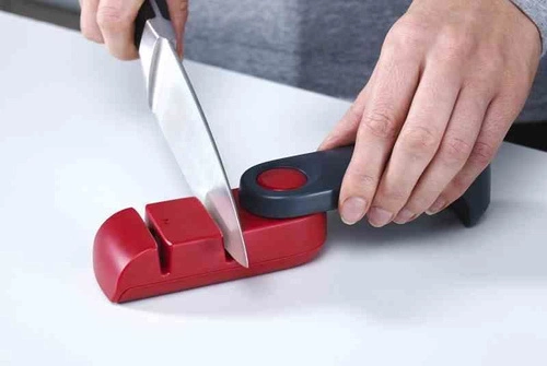 JJ - Ostrzałka do noży grafitowy/czerwony