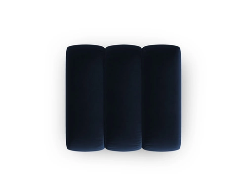 Pufa welurowa Lupine Royal Blue do salonu i sypialni, kwadratowa, niebieska, glamour 90x87 cm