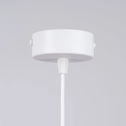 Lampa wisząca kula HYPERION 1 biała nowoczesna do salonu i jadalni regulowana 125 cm