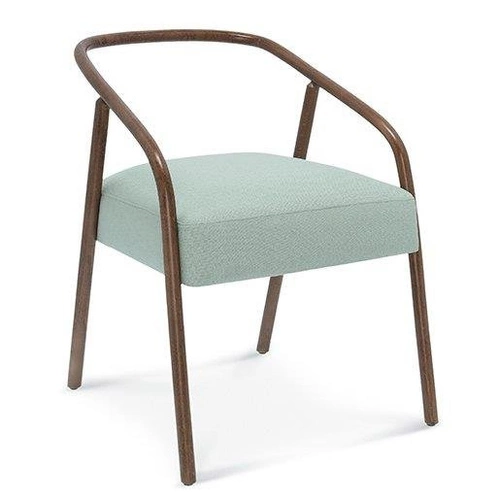 Krzesło do jadalni Plum Fameg tapicerowane z podłokietnikami, drewniane, personalizowane