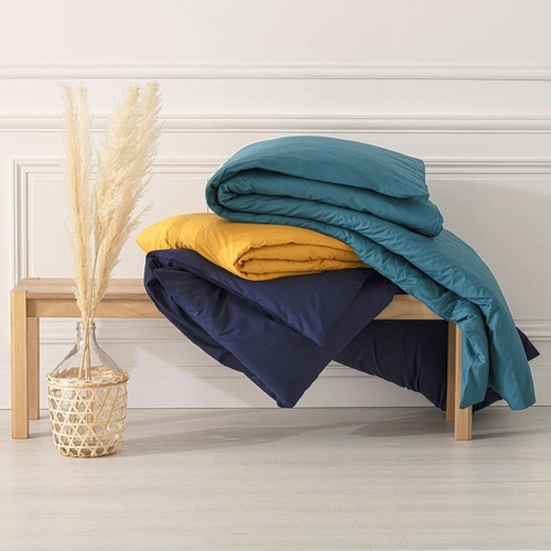 Poszwa na kołdrę 140 x 200 cm bawełna  ochra