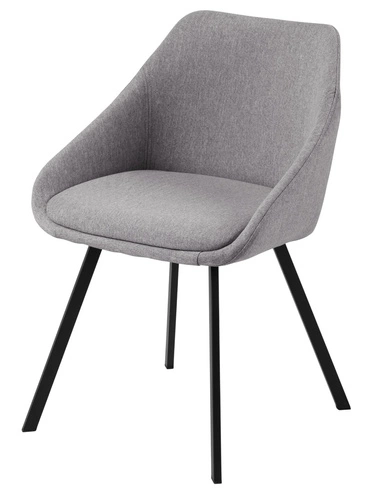 Krzesło Nils szary jasny/czarny OUTLET