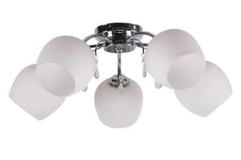 Lampa wisząca Zachera 5x40W E27 biały