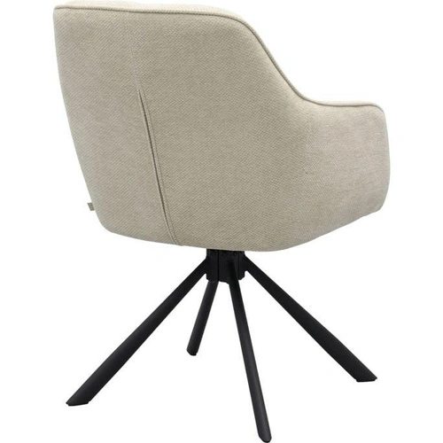 Krzesło obrotowe Avola do jadalni tapicerowane z podłokietnikami