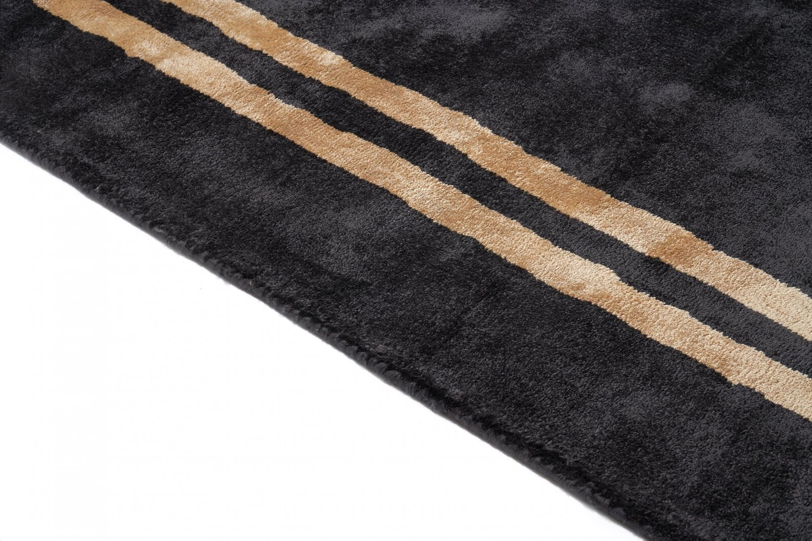 Dywan nowoczesny Imperial Black 200x300 cm z wiskozy do salonu i sypialni ręcznie wykonany