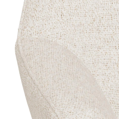 Fotel kubełkowy Claremore bouclé beżowy obrotowy nowoczesny do salonu