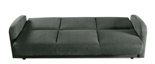 Sofa rozkładana 3 osobowa Corsica z funkcją spania i pojemnikiem szara do salonu