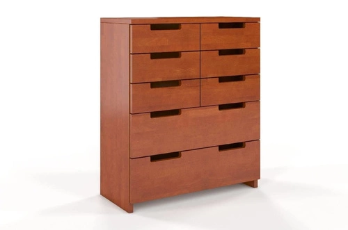 Komoda z szufladami Spectrum 8 skandynawska drewniana bukowa 100 cm do salonu SKANDICA