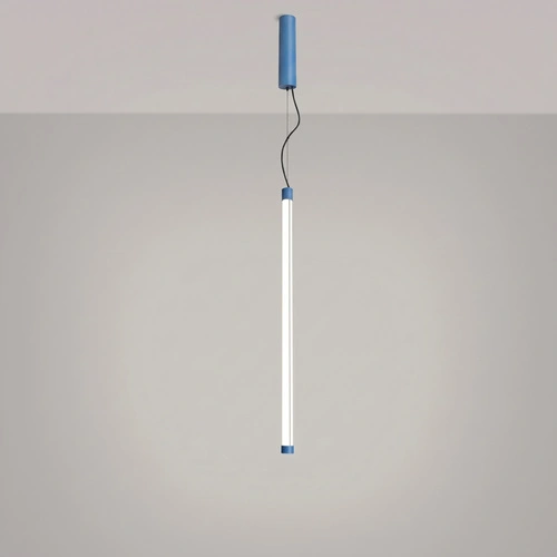 Lampa wisząca TRANG 75 błękitna LED regulowana nad wyspę