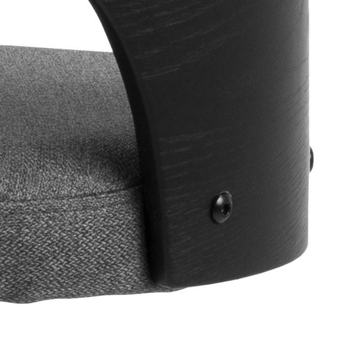 Hoker Lucy obrotowy szary tapicerowany z oparciem regulowany do kuchni i wyspy nowoczesny Actona