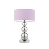 Lampka nocna HONOLULU nowoczesna fioletowa z abażurem do sypialni i salonu Lysne 41 cm