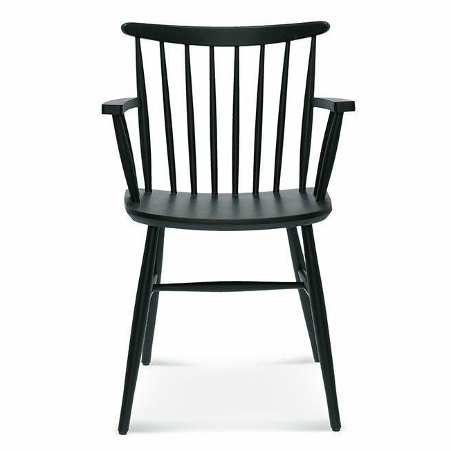 Krzesło tapicerowane z podłokietnikami Wand FAMEG do jadalni i salonu personalizowane bukowe