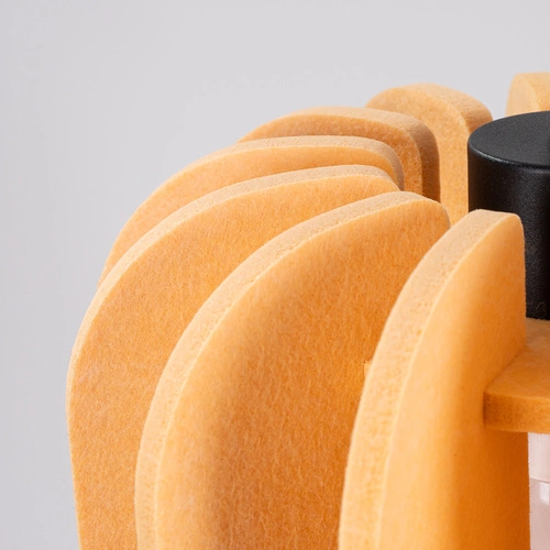 Lampa wisząca MULA 27 żółta nowoczesna do salonu, kuchni lub nad stół z filcu