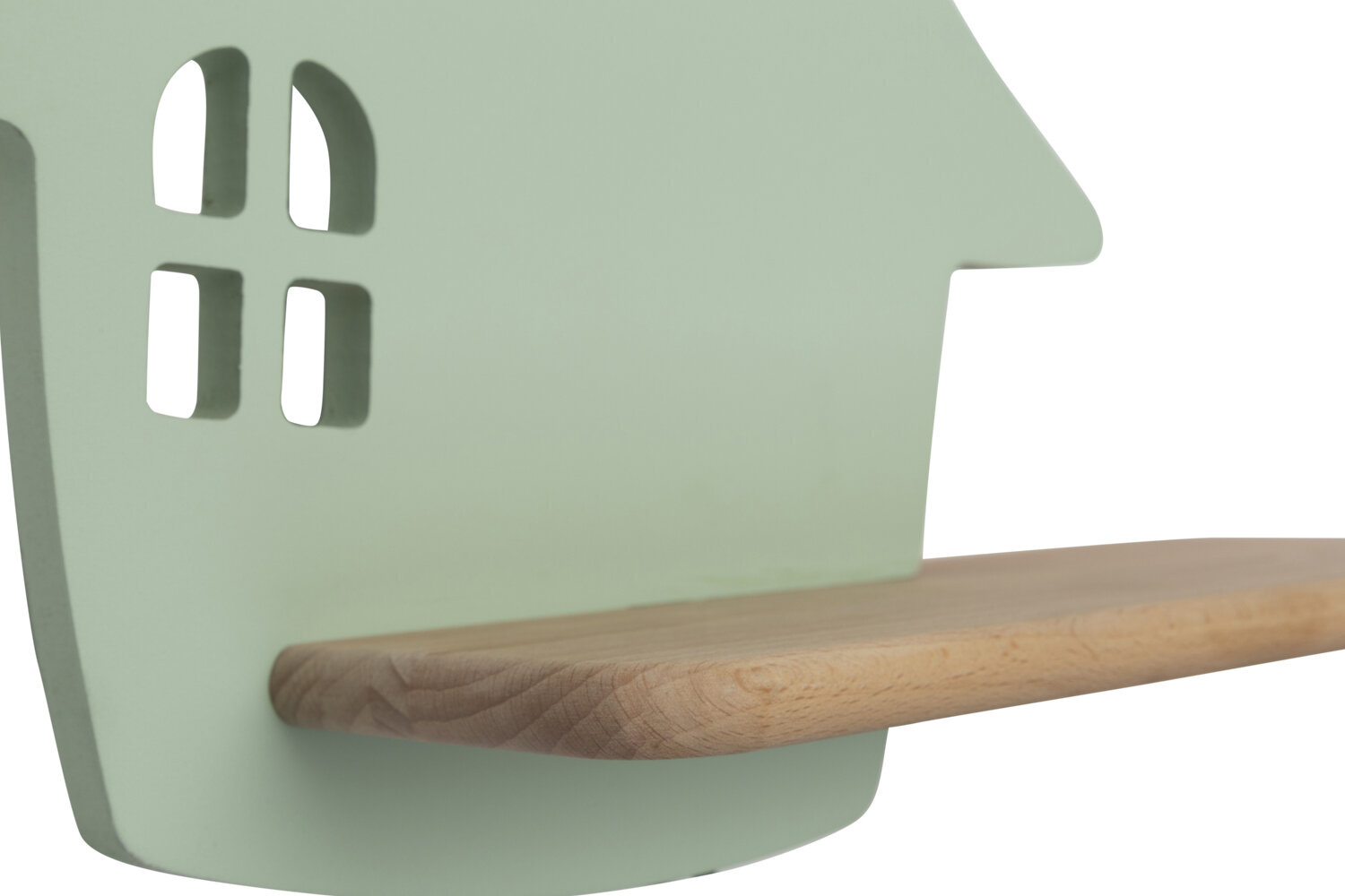 Kinkiet ścienny House LED miętowy drewniany do pokoju dziecięcego 4W 4000K CANDELLUX