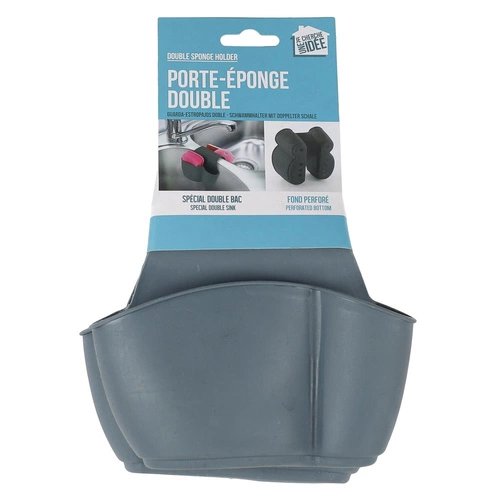 Uchwyt na gąbki do zlewu podwójny