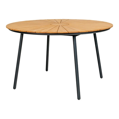 Stół Cleveland 130cm tekowy/ czarny
