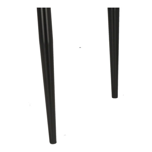 Krzesło tapicerowane Loretta velvet beżowe do jadalni i salonu nowoczesne na czarnych nogach Intesi