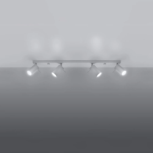 Plafon sufitowy RING 4L biały nowoczesny metalowy do salonu kuchni i sypialni SOLLUX