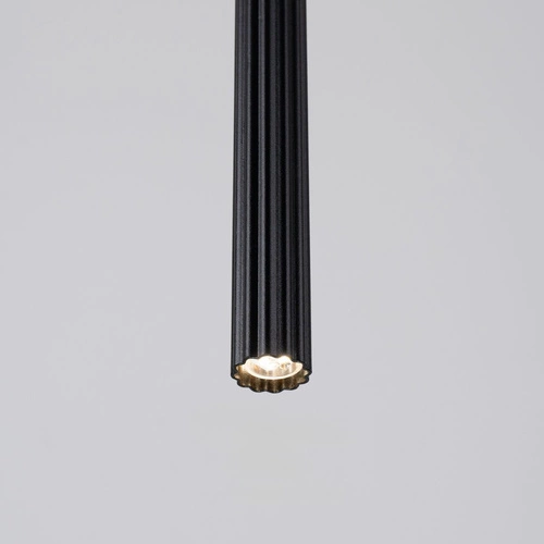 Lampa wisząca nowoczesna czarna ARCHE 1 regulowana do salonu kuchni jadalni SOLLUX