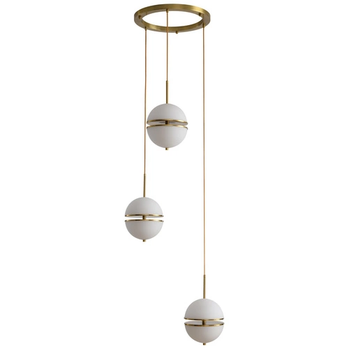 Lampa wisząca kula LED SFERA-3 złota 50 cm do salonu i nad wyspę Step into Design